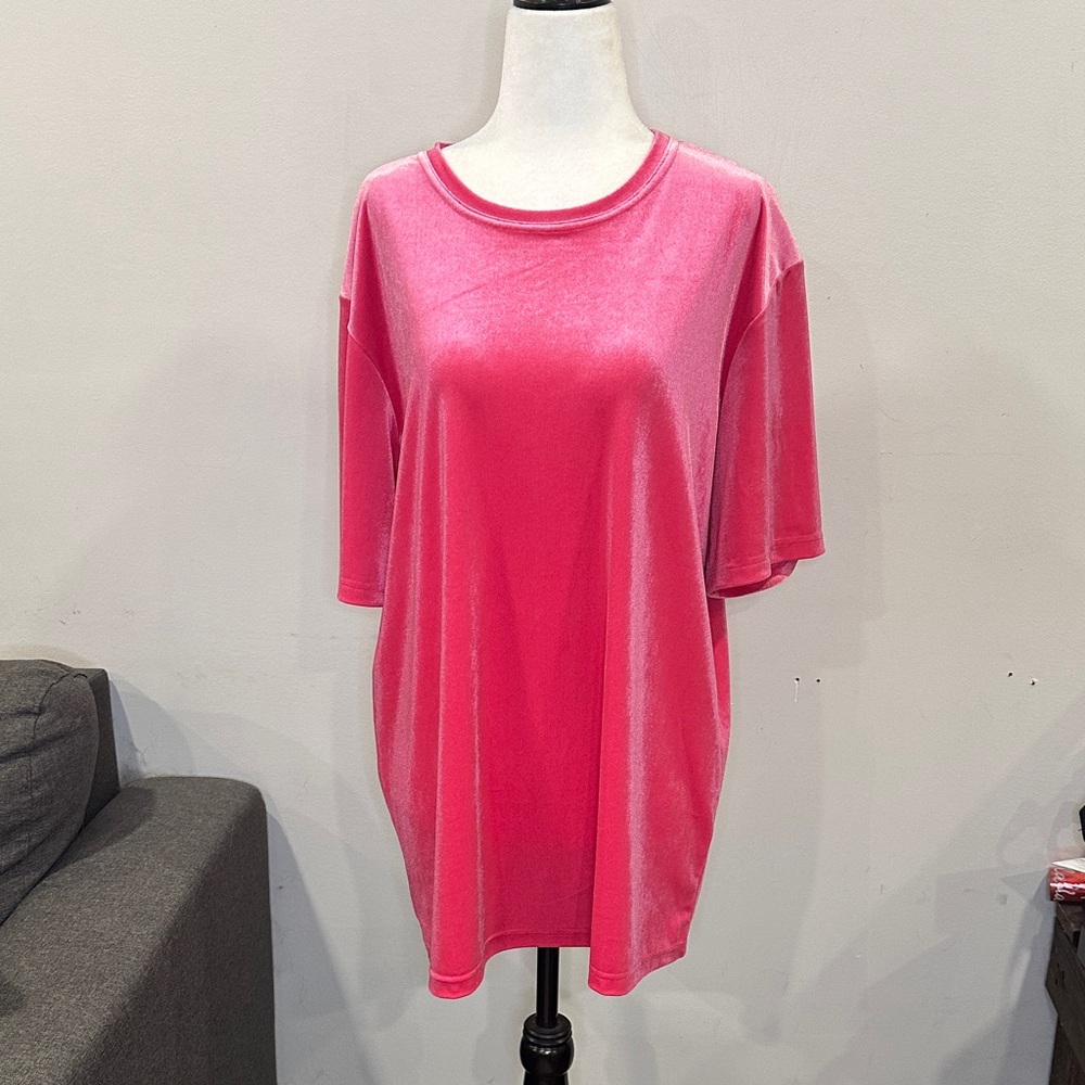 Smash + Tess Magenta Very Velvet Short Sleeve Top by The Birds Papaya
